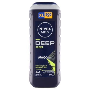 Nivea Men Deep Sport 3 v 1 Sprchový gel 500 ml
