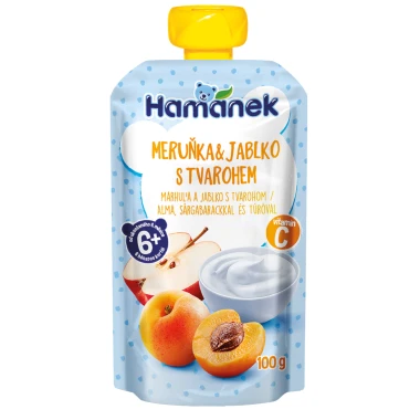 Hamánek přesnídávka meruňka & tvaroh 6m+ 100 g
