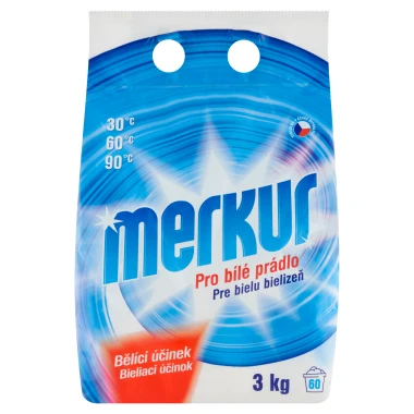 Merkur Univerzální prací prostředek pro bílé prádlo se speciální bělicí přísadou 60 PD