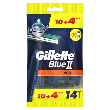 Gillette BlueII Plus pohotová holítka 14 ks