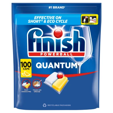 Finish Quantum kapsle do myčky nádobí - Lemon 100 ks