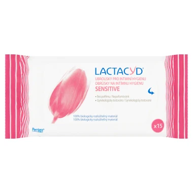 Lactacyd Sensitive Ubrousky pro intimní hygienu 15 ks