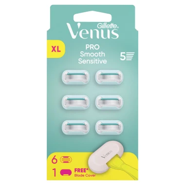 Gillette Venus Pro Smooth Sensitive Dámské holicí hlavice pro citlivou pokožku 6 ks