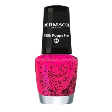 Dermacol Lak na nehty Neon Poppy Pink č.46, 5ml