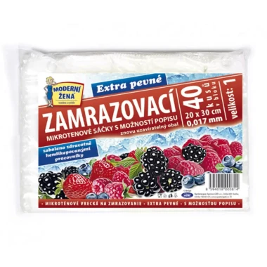 Zamrazovací sáčky extra pevné 20 x 30 cm, 40 ks