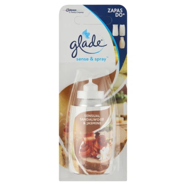 Glade Sense & Spray Náplň do automatického osvěžovače vzduchu Sensual Sandalwood & Jasmine 18 ml