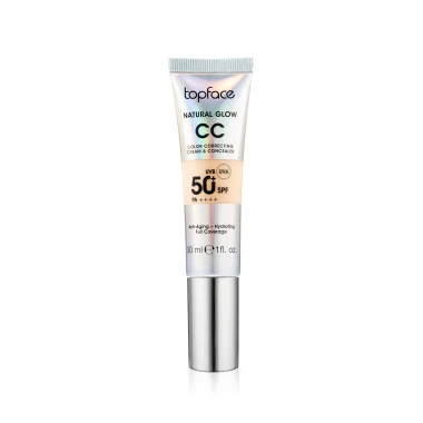 Topface CC krém s SPF50 Natural Glow 02 Warm Beige 30 ml
