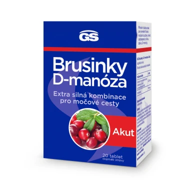 GS Brusinky Akut + Manosa 20 tablet