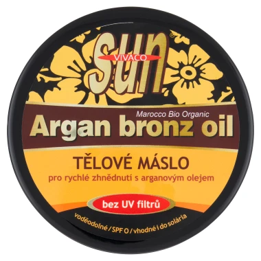 VIVACO Sun Tělové máslo pro rychlé zhnědnutí s arganovým olejem 200 ml