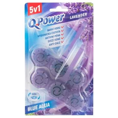 Q-Power Tuhý WC závěs Blue Aqua Lavender 2 x 40g