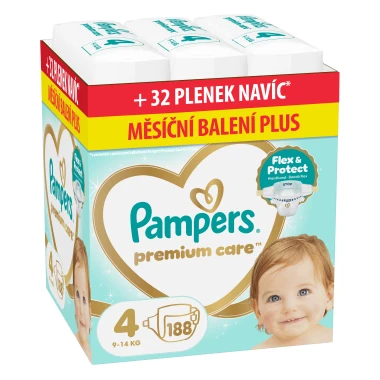 Pampers Premium Care, vel. 4, 188 ks