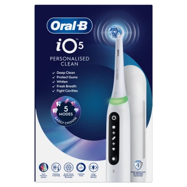 Oral-B iO 5 Bílý Elektrický zubní kartáček