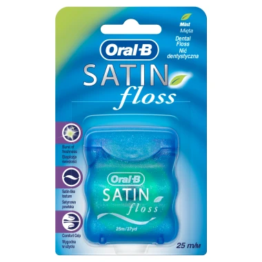 Oral-B Satin Floss Mint zubní nit 25 m
