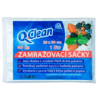 Q Clean zamraz sáčky20x30cm,1l(40ks/sac)