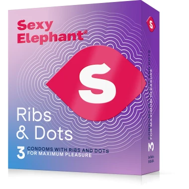 Sexy Elephant Kondomy s vroubky 3 ks