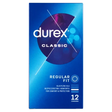 Durex Classic Regular Fit Kondomy 12 ks