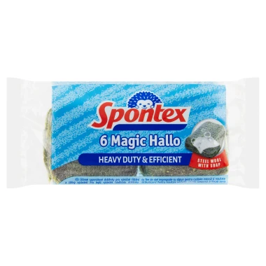 Spontex Magic Hallo Saponátové drátěnky 6 ks