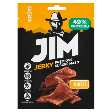 Jim Jerky Prémiové sušené maso krůtí 23g