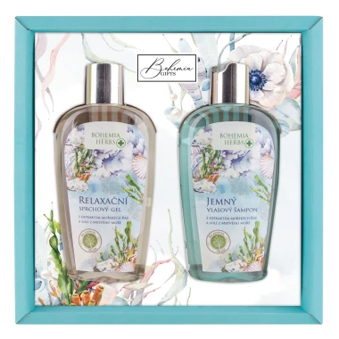 Bohemia Herbs dárkové balení Mrtvé moře sprchový gel 250 ml a vlasový šampon 250 ml