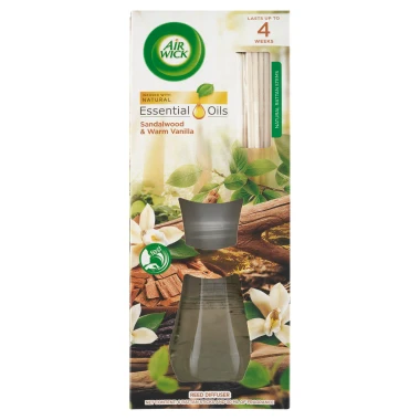 Air Wick Essential Oils Vonné tyčinky santalové dřevo a vanilka 30 ml