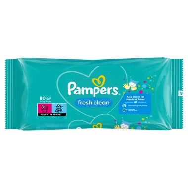 Pampers Fresh Clean Baby Čisticí ubrousky 80 ks