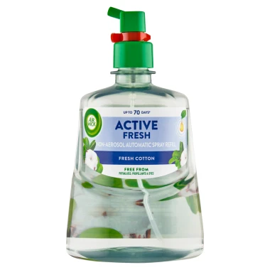 Air Wick Active Fresh Náplň na vodní bázi do automatického difuzéru svěží bavlna 228ml