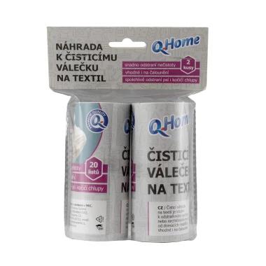 Q-Home náhr váleček na textil 2ks