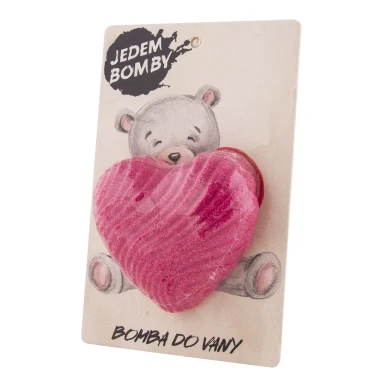Bohemia Gifts pěnivá a šumivábomba do koupele srdce 95 g
