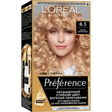 L'Oréal Paris Préférence permamentní barva na vlasy 8.3 Light Golden blonde