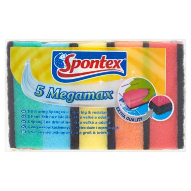Spontex Megamax Houbičky na nádobí 5 ks