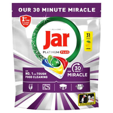 Jar Our 30 Minute Miracle Platinum Plus Kapsle do myčky 31 ks