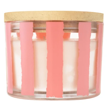 Q-Home Vonná svíčka Peprmint Swirl Pink 312 g