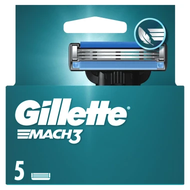 Gillette Mach3 Náhradní holicí hlavice 5 ks