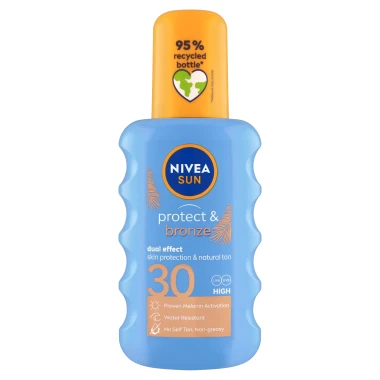 Nivea Sun Protect & Bronze Sprej na opalování OF 30 200 ml
