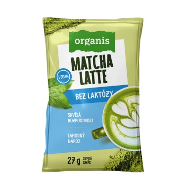Organis Matcha latte bez laktózy 27 g