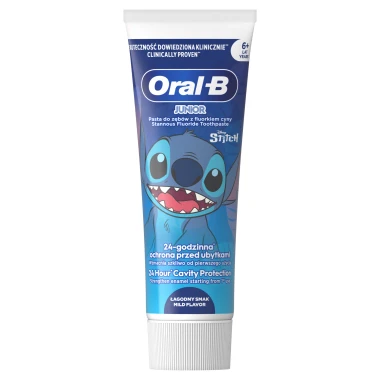 Oral-B Pro Junior Zubní pasta s fluoridem pro děti ve věku 6–12 let 75 ml