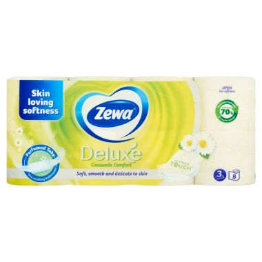 Zewa Deluxe Camomile Comfort toaletní papír 3vrstvý 8 ks