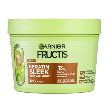 Garnier Fructis Keratin Sleek Maska na vlasy 370 ml