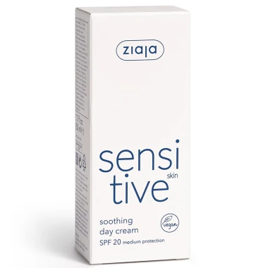Ziaja Sensitive denní krém SPF20 zklidňující, redukující podráždění 50ml