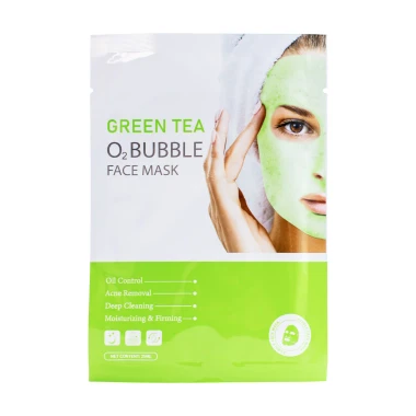 Mooyam Pleťová maska Bubble Green Tea