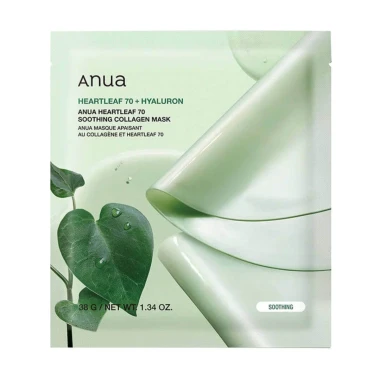 ANUA Heartleaf 70 Collagen Pleťová maska 1 ks