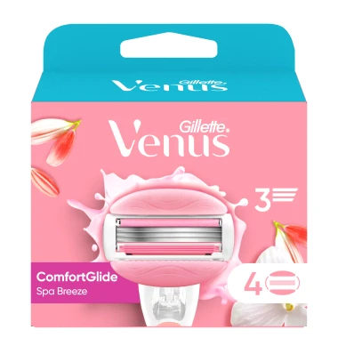 Gillette Venus ComfortGlide Dámské holicí hlavice Spa Breeze 4 ks