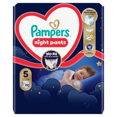 Pampers Pants Night, vel. 5, 22 ks