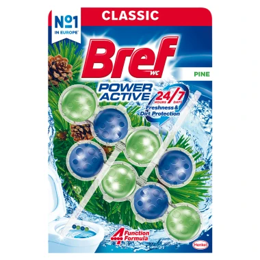Bref Power Active Pine tuhý WC blok 2 x 50 g