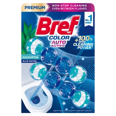 Bref Color Auto Active Eucalyptus tuhý WC blok 2 x 50 g