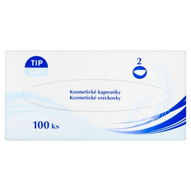 Tip Line Kosmetické kapesníky 2vrstvé 100 ks