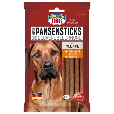Perfecto Dog Tyčinky s hovězím bachorem 15 ks