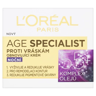 L'Oréal Paris Age Specialist 55+ obnovující krém proti vráskám noční 50 ml