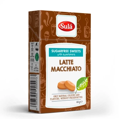 Sulá Bonbóny bez cukru Latte Macchiato 44g