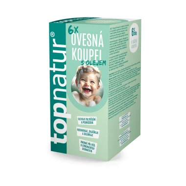 TOPNATUR Ovesná Koupel s Konopným Olejem 6x30g